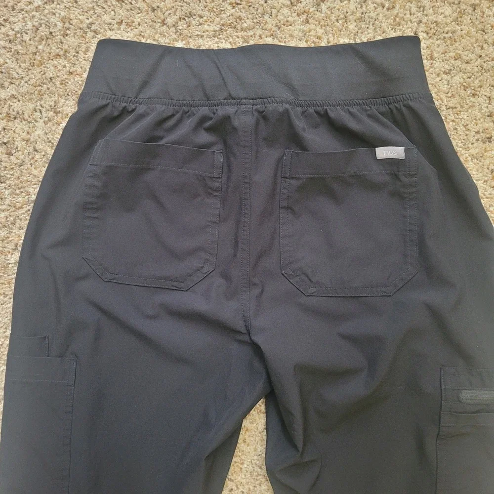 FIGS Technical‎ Collection Black Scrub Pants Womens Small  W23SW2007P